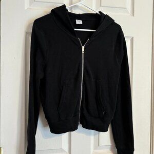 Aritzia Waffle Knit TNA Zip Up Hoodie